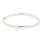 Silver 5mm Solid bangle in a flat profile with rounded edges