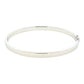 Silver 6mm Solid bangle in a flat profile with rounded edges
