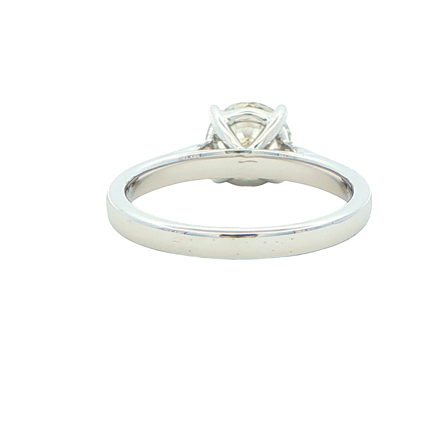 Lab Grown Round Brilliant Cut Diamond Solitaire Ring - 1.50cts