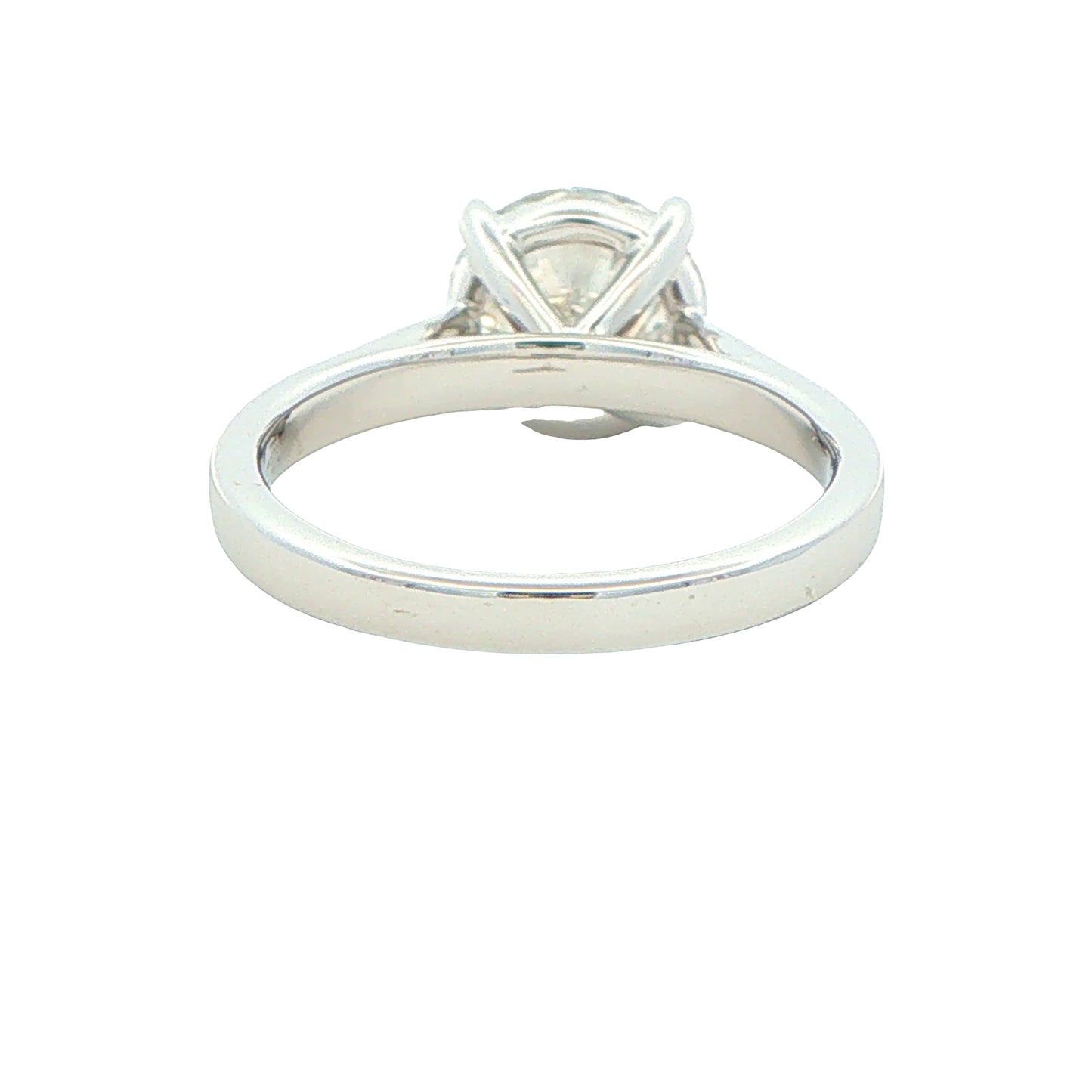 Lab Grown Round Brilliant Cut Diamond Solitaire Ring - 2.50cts
