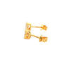 Pear Shaped Diamond Half Rub Over Set Solitaire Earrings - 0.44cts