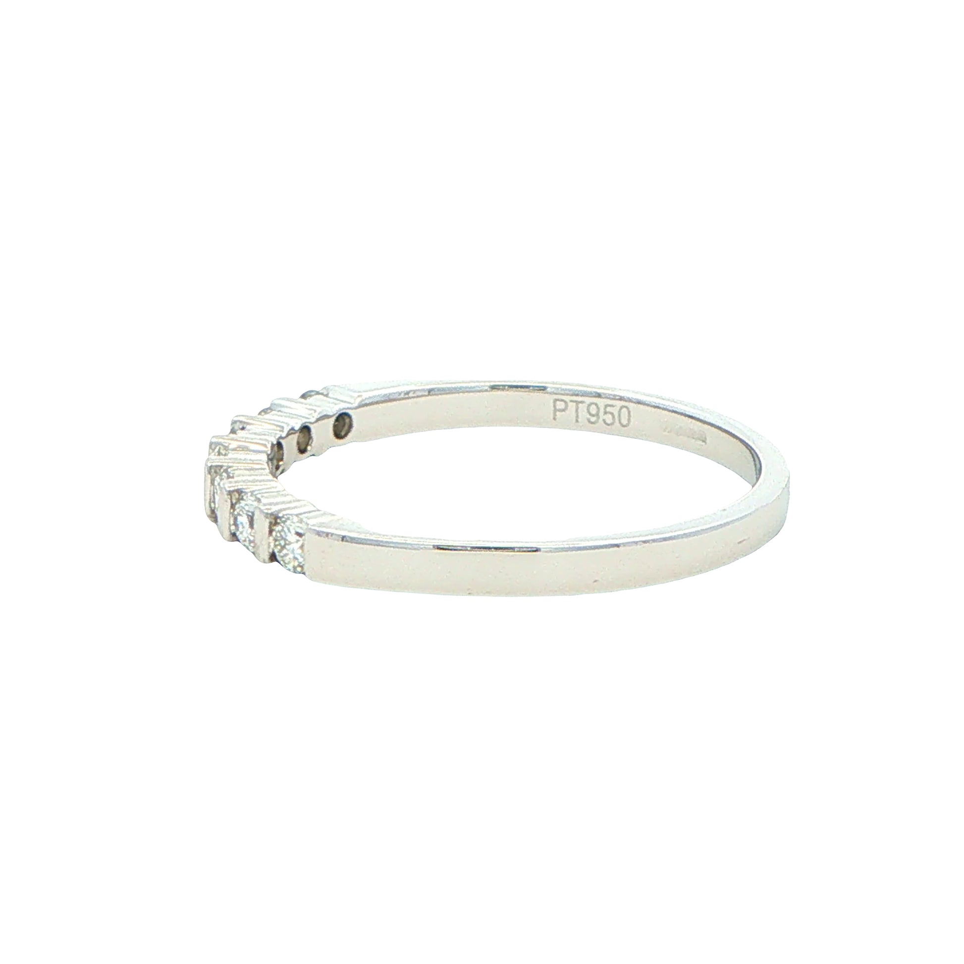 Round Brilliant Cut 7 Stone Bar Set Ring - 0.25cts Gardiner Brothers