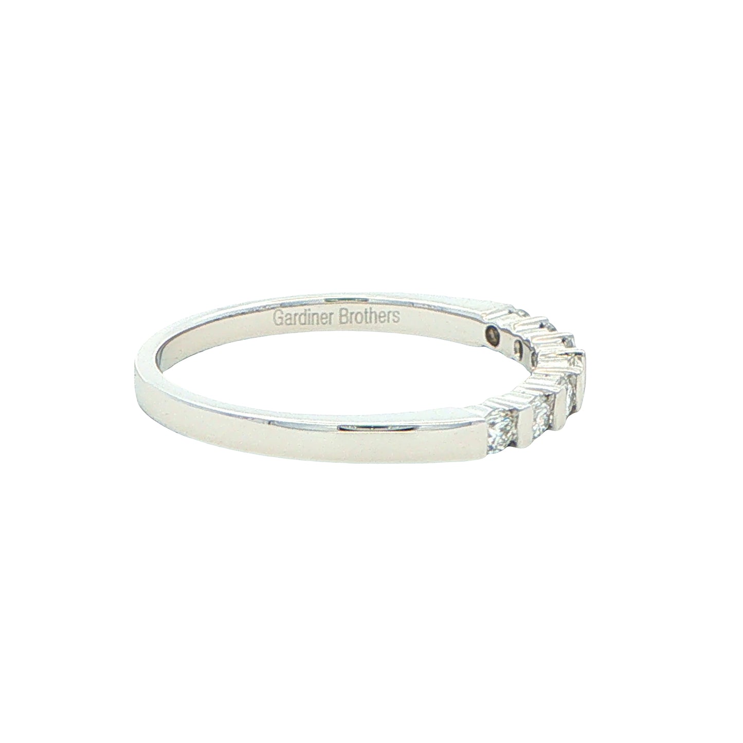 Round Brilliant Cut 7 Stone Bar Set Ring - 0.25cts Gardiner Brothers