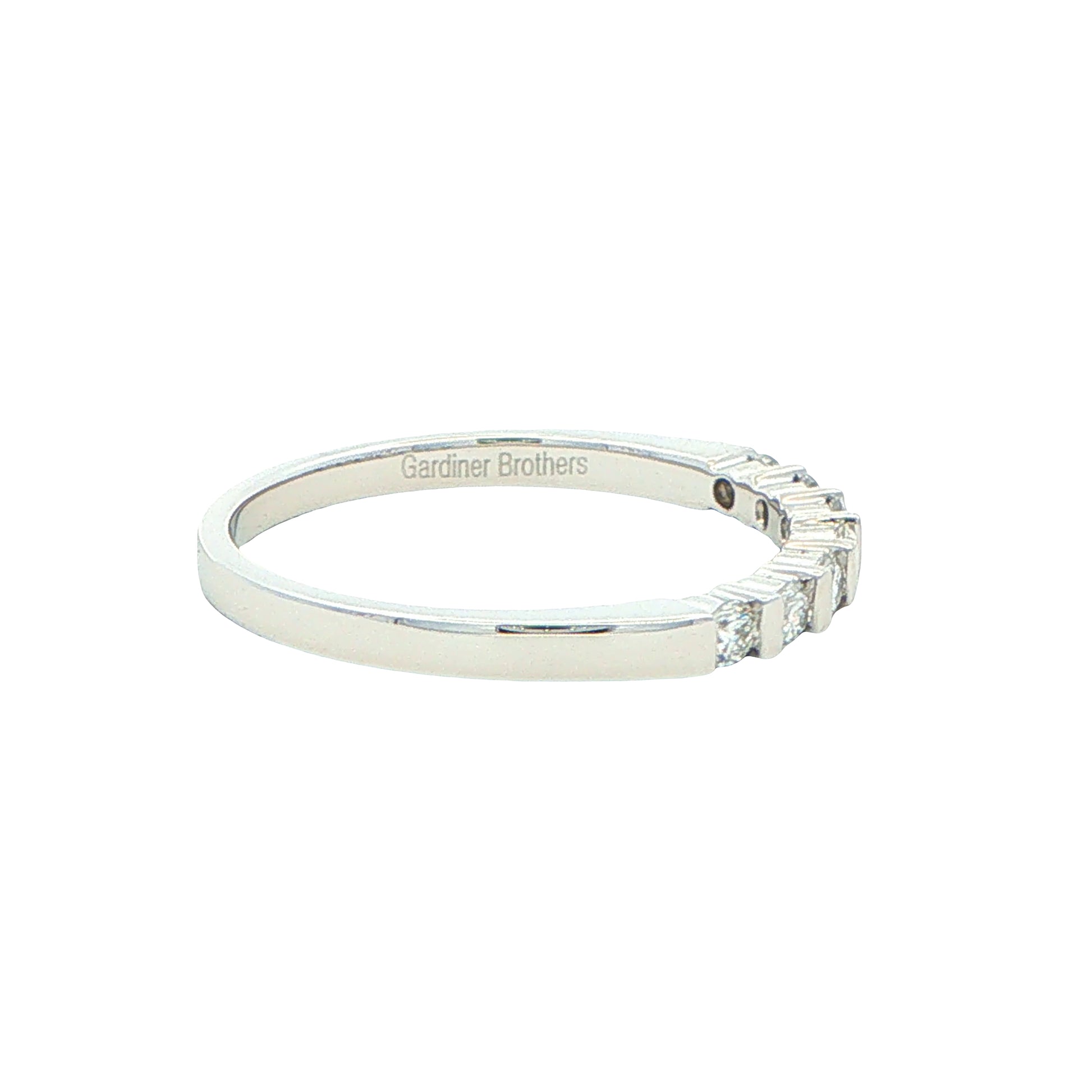 Round Brilliant Cut 7 Stone Bar Set Ring - 0.25cts Gardiner Brothers