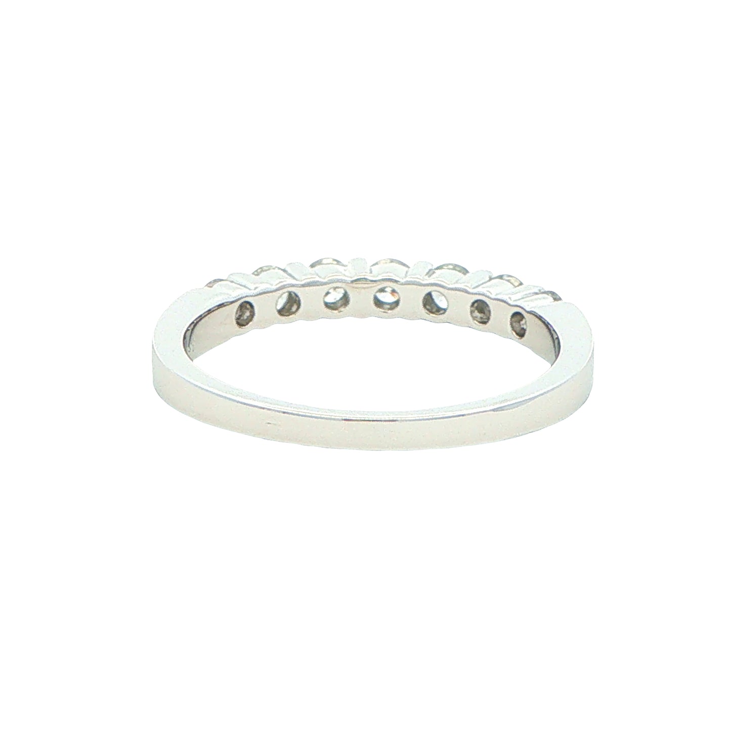 Round Brilliant Cut 7 Stone Bar Set Ring - 0.50cts Gardiner Brothers