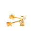 Oval Shaped Diamond Half Rub Over Set Solitaire earrings - 0.61cts
