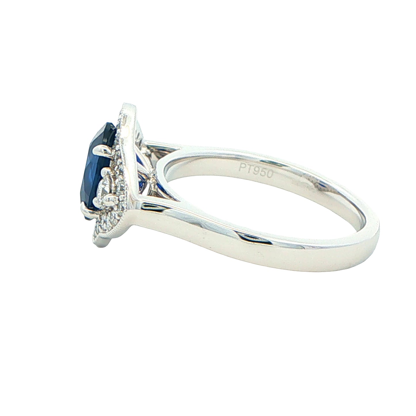 Sapphire and Diamond Vintage Style Cluster Ring Gardiner Brothers