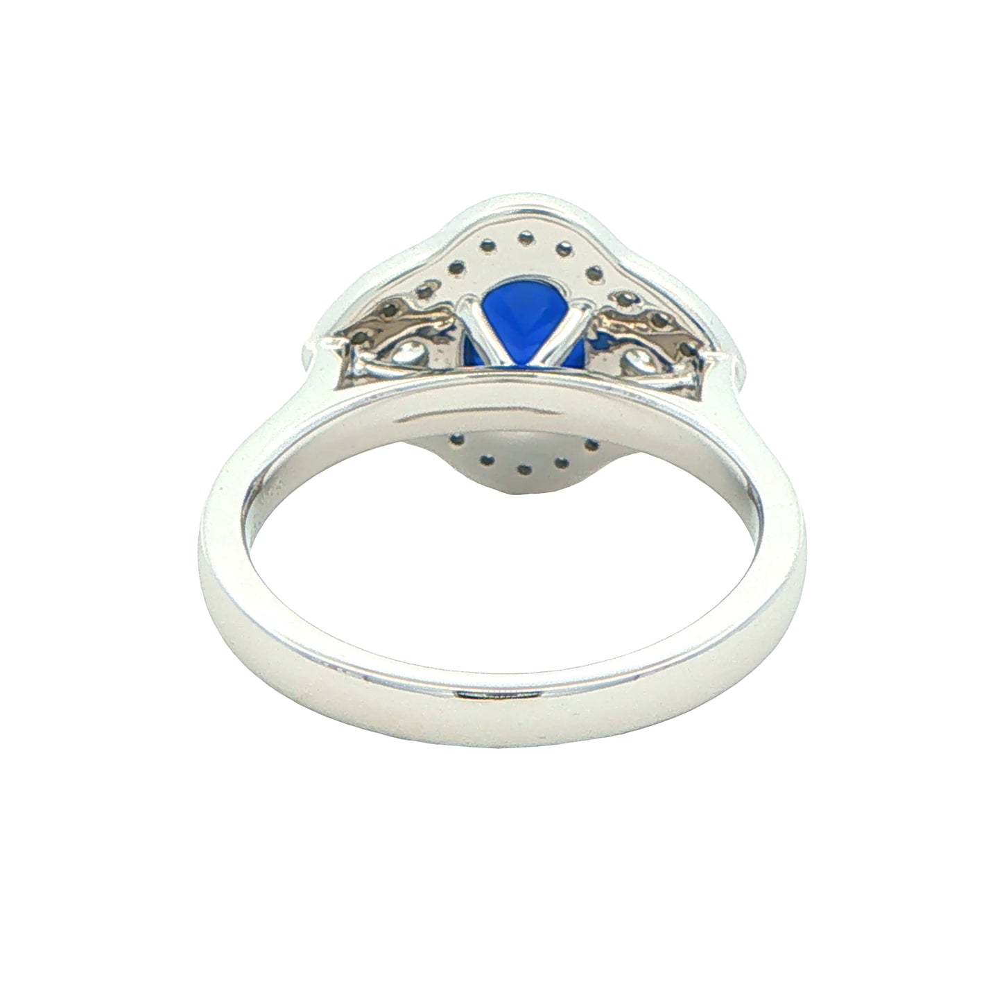 Sapphire and Diamond Vintage Style Cluster Ring Gardiner Brothers