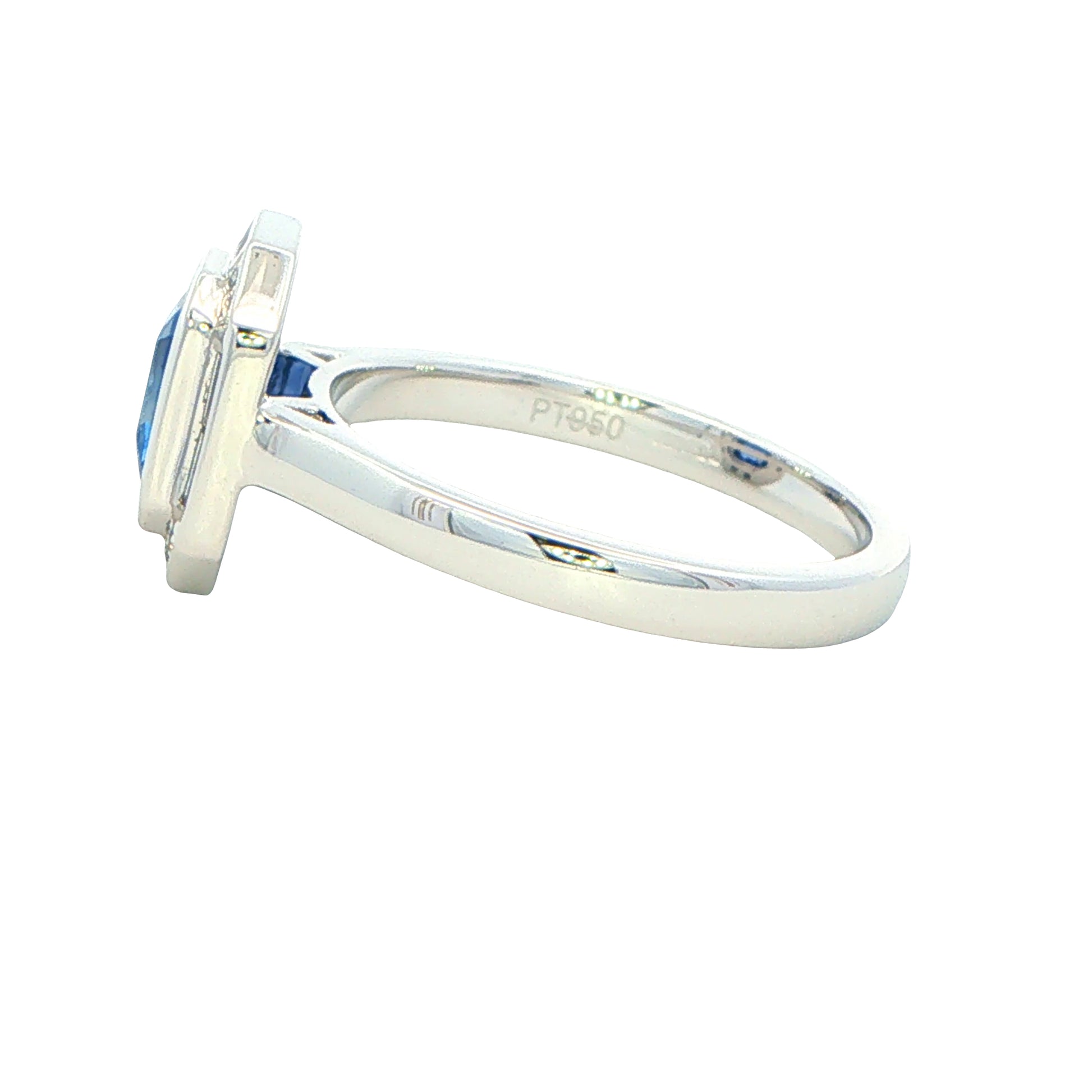 Sapphire and Diamond Vintage Style Cluster Ring Gardiner Brothers