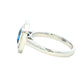 Sapphire and Baguette Diamond Vintage Style Cluster Ring