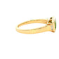 Peridot and Baguette Diamond Dress Ring