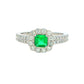 Emerald and Diamond Vintage Style Ring