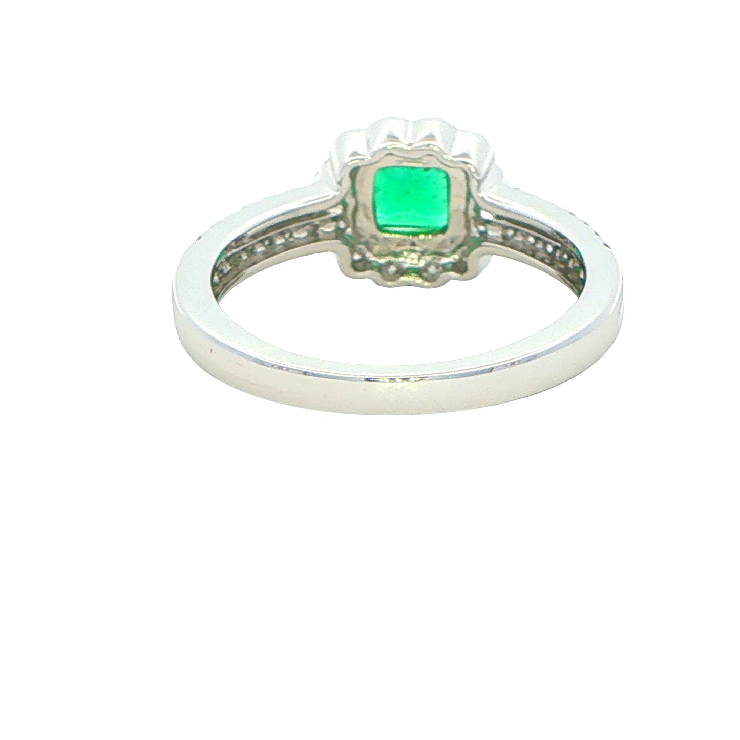 Emerald and Diamond Vintage Style Ring