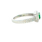 Emerald and Diamond Vintage Style Ring