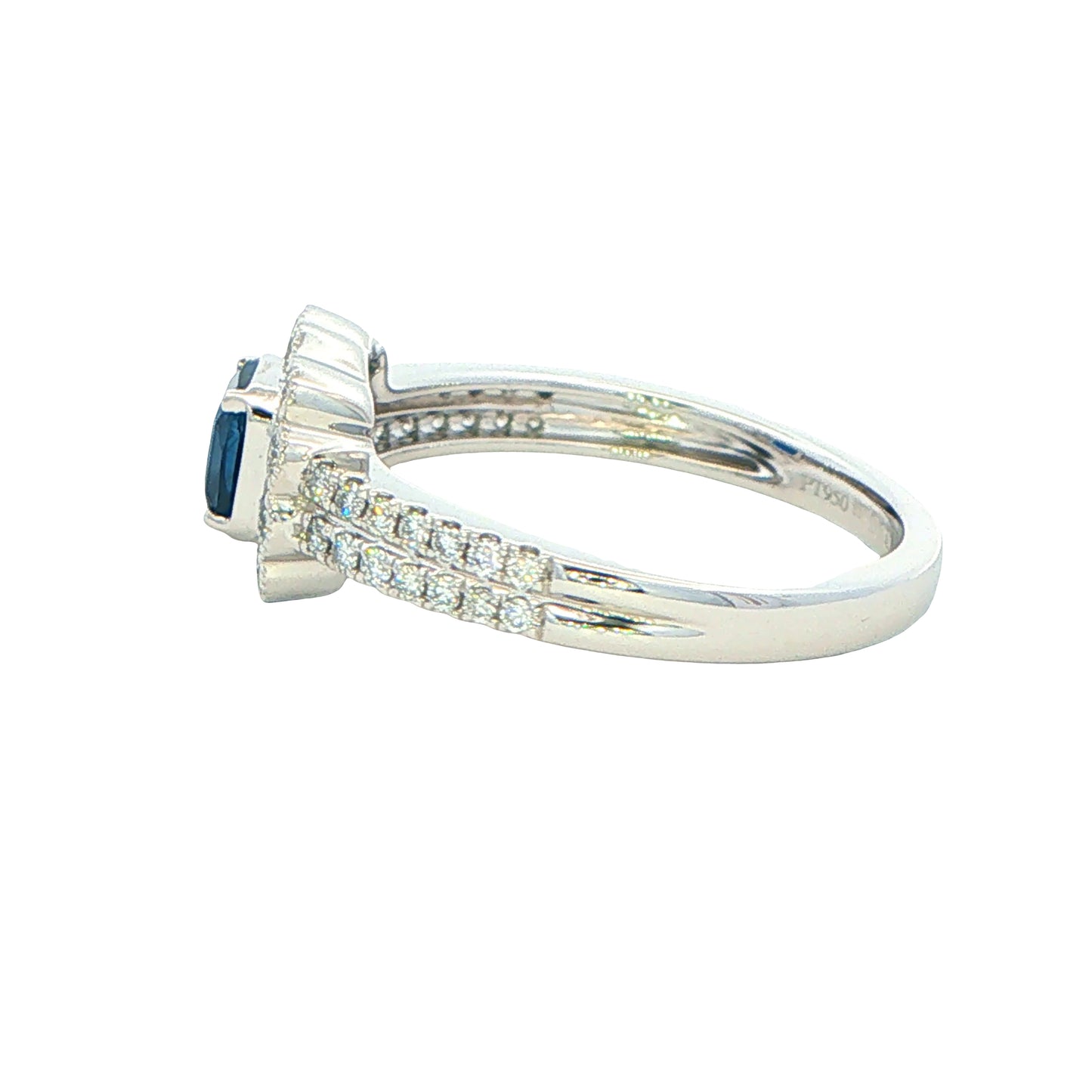 Sapphire and Diamond Vintage Style Ring