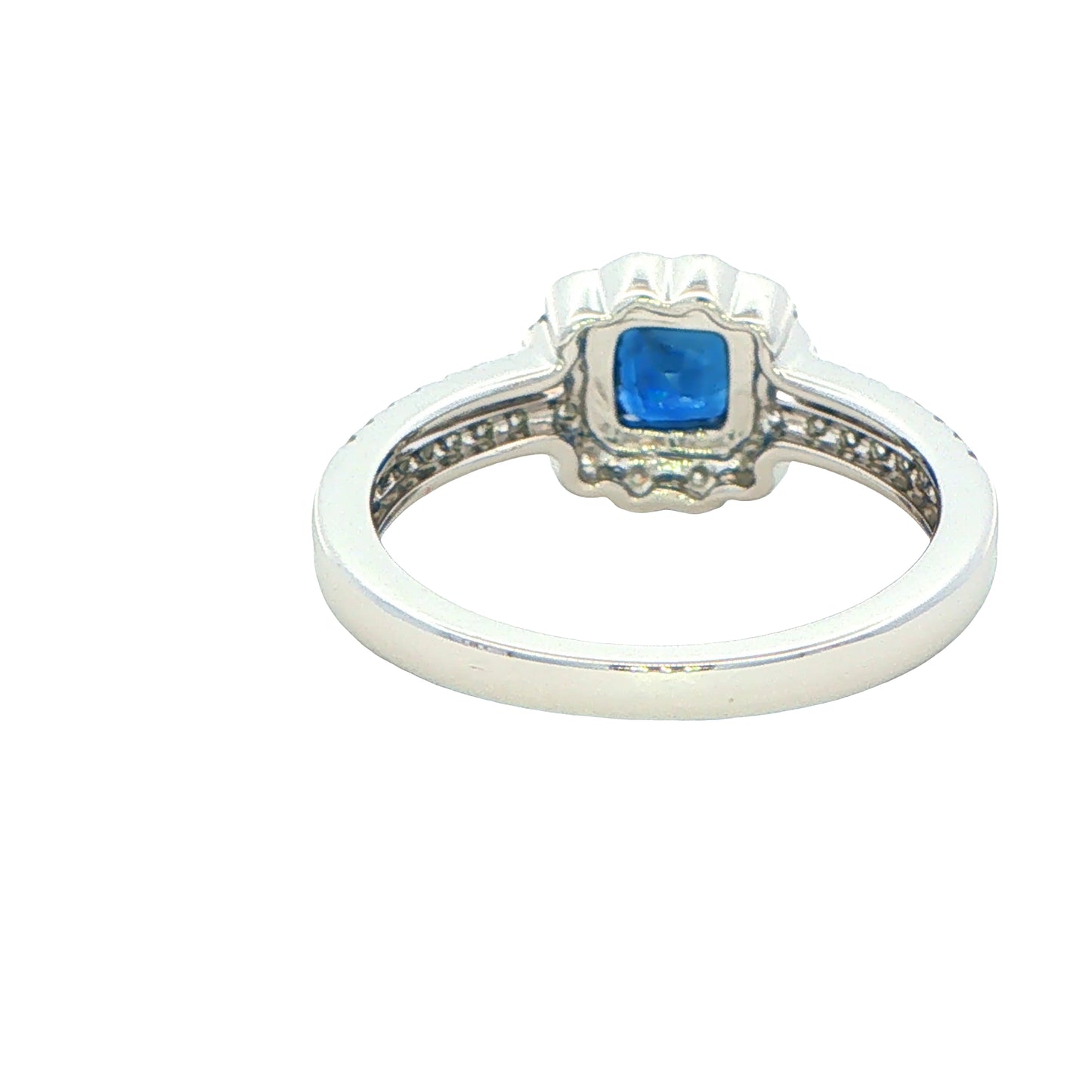 Sapphire and Diamond Vintage Style Ring