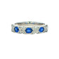 Sapphire and Diamond Vintage Style Eternity Ring Gardiner Brothers