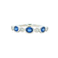 Sapphire and Diamond 7 Stone Dress Ring