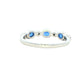 Sapphire and Diamond 7 Stone Dress Ring