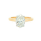 Yellow Gold Oval Shaped Diamond Solitaire Ring - 2.01cts Gardiner Brothers