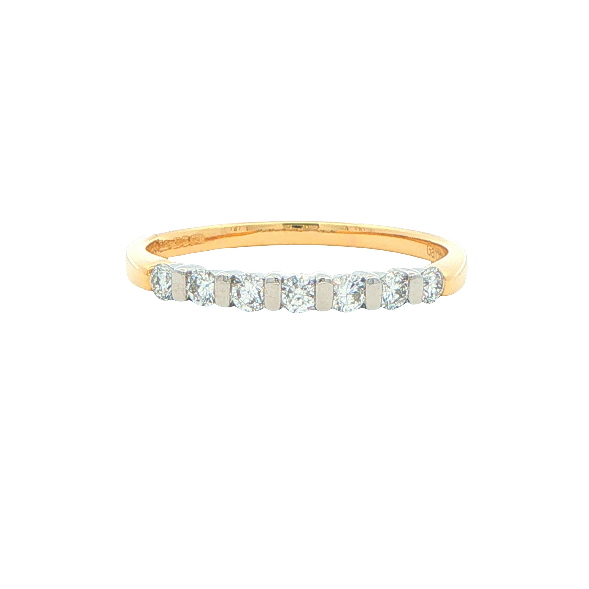 Round Brilliant Cut Diamond 7 Stone Ring - 0.25cts Gardiner Brothers