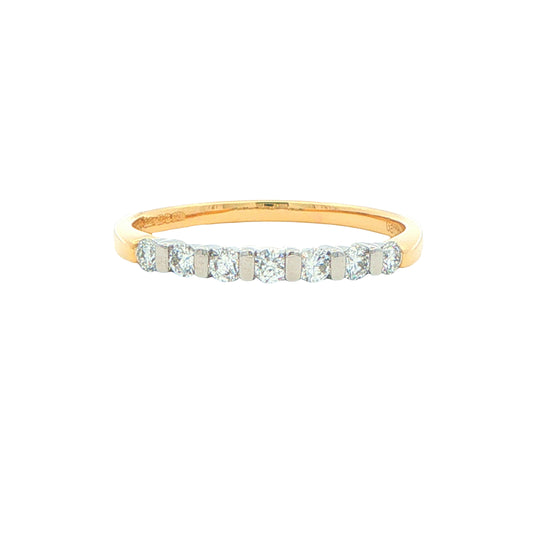 Round Brilliant Cut Diamond 7 Stone Ring - 0.25cts Gardiner Brothers