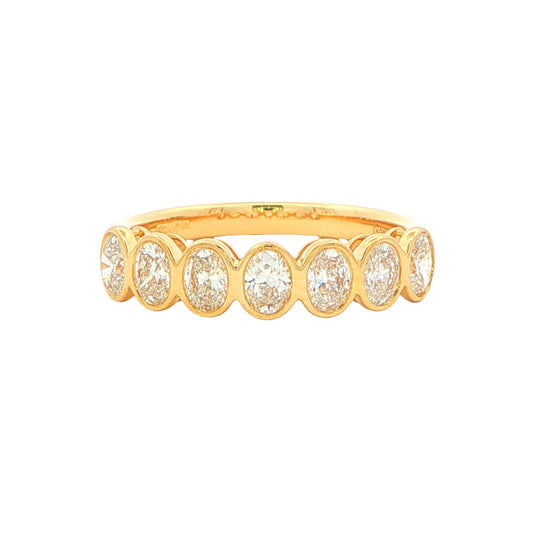 Oval Shaped Diamond 7 Stone Eternity Ring - 0.92cts Gardiner Brothers
