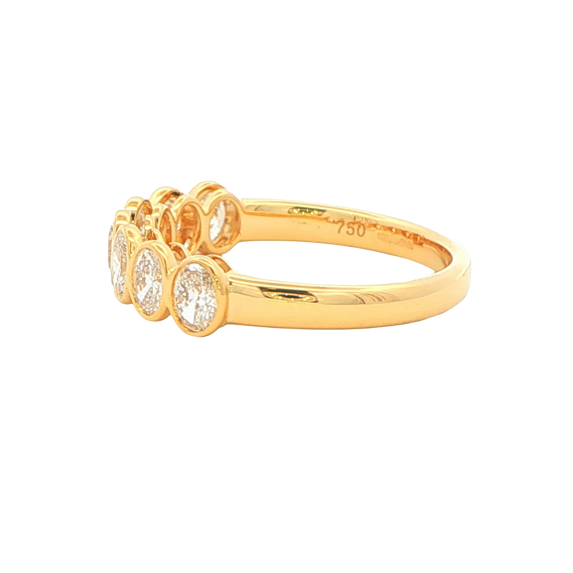 Oval Shaped Diamond 7 Stone Eternity Ring - 0.92cts Gardiner Brothers