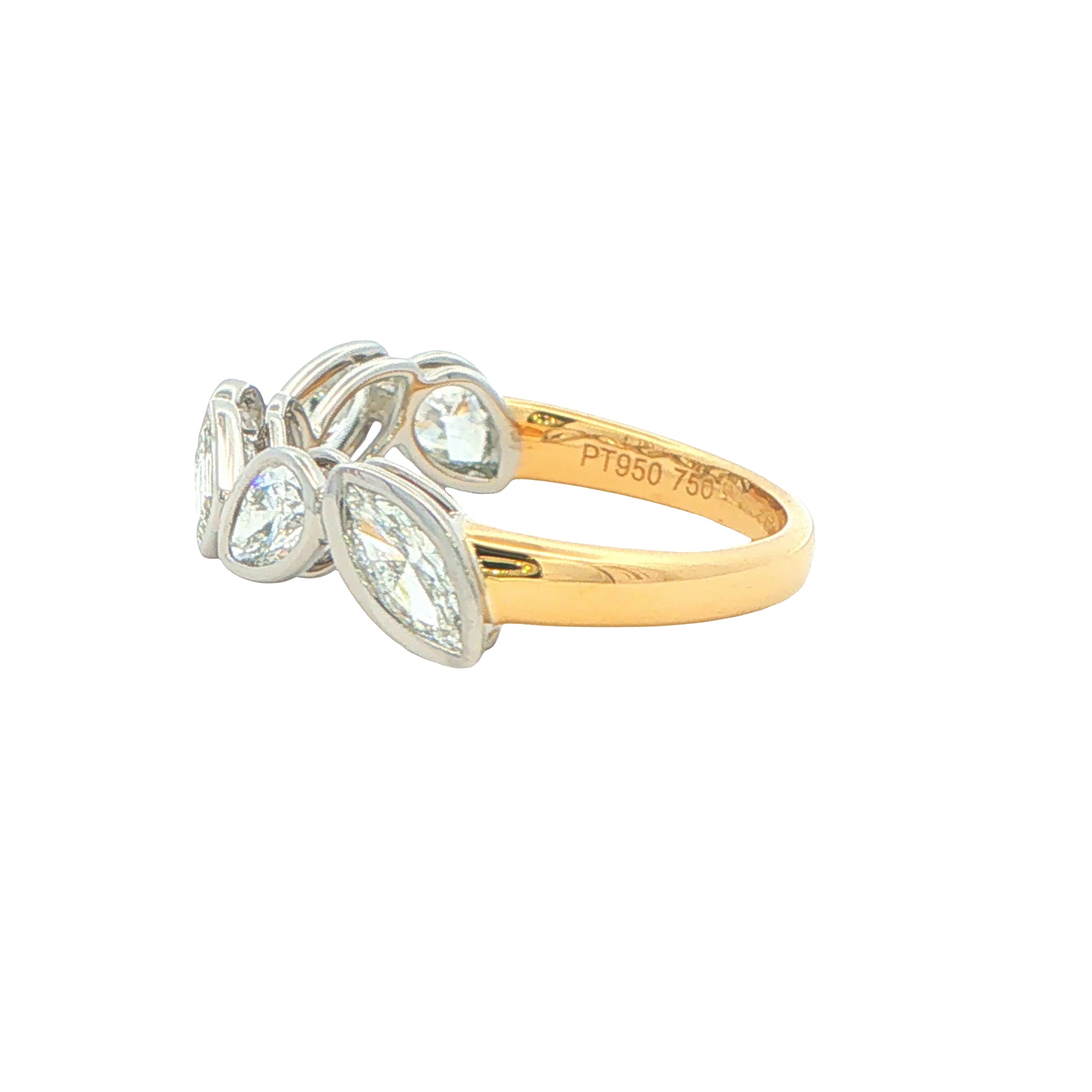 Oval, Pear, Emerald and Marquise Cut Diamond Dress Ring Gardiner Brothers