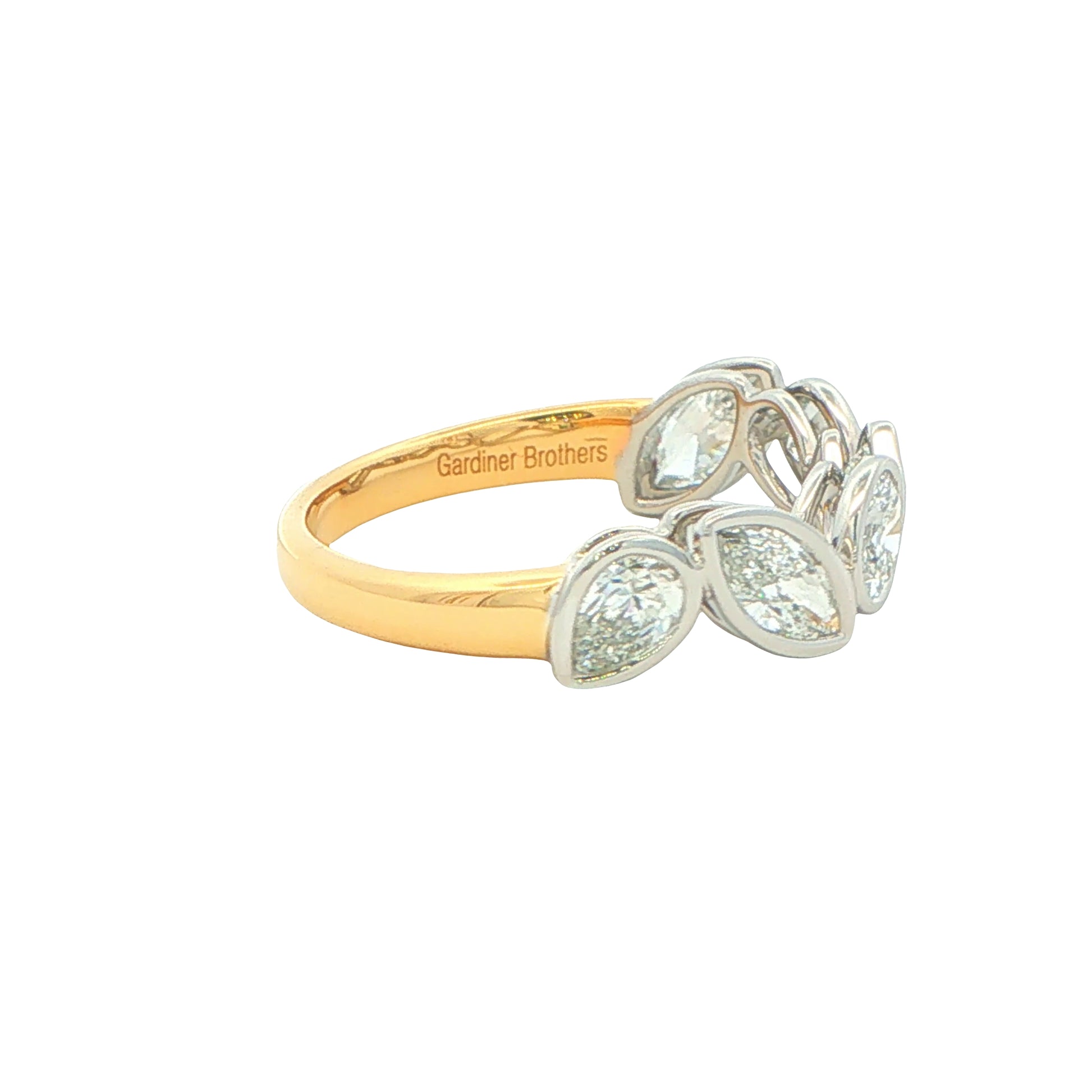Oval, Pear, Emerald and Marquise Cut Diamond Dress Ring Gardiner Brothers