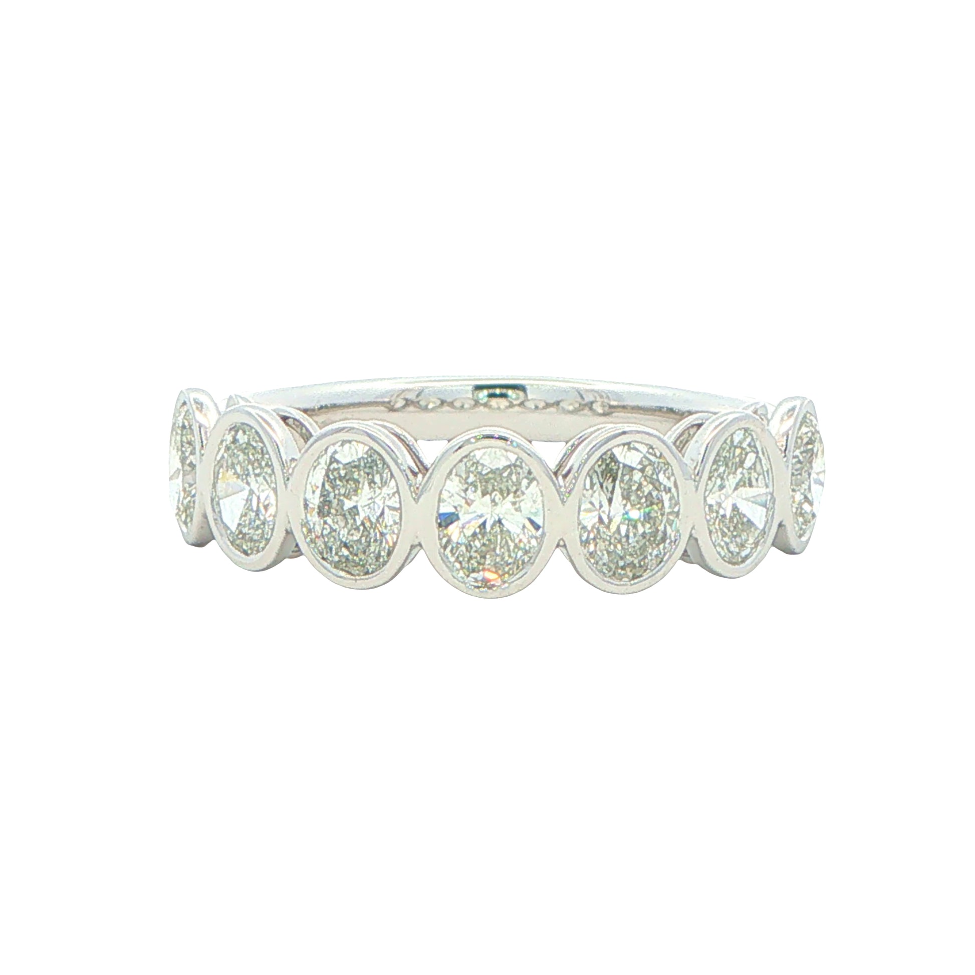Oval Shaped Diamond 7 Stone Eternity Ring - 1.50cts Gardiner Brothers