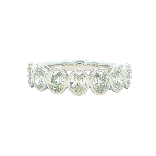 Oval Shaped Diamond 7 Stone Eternity Ring - 1.50cts Gardiner Brothers