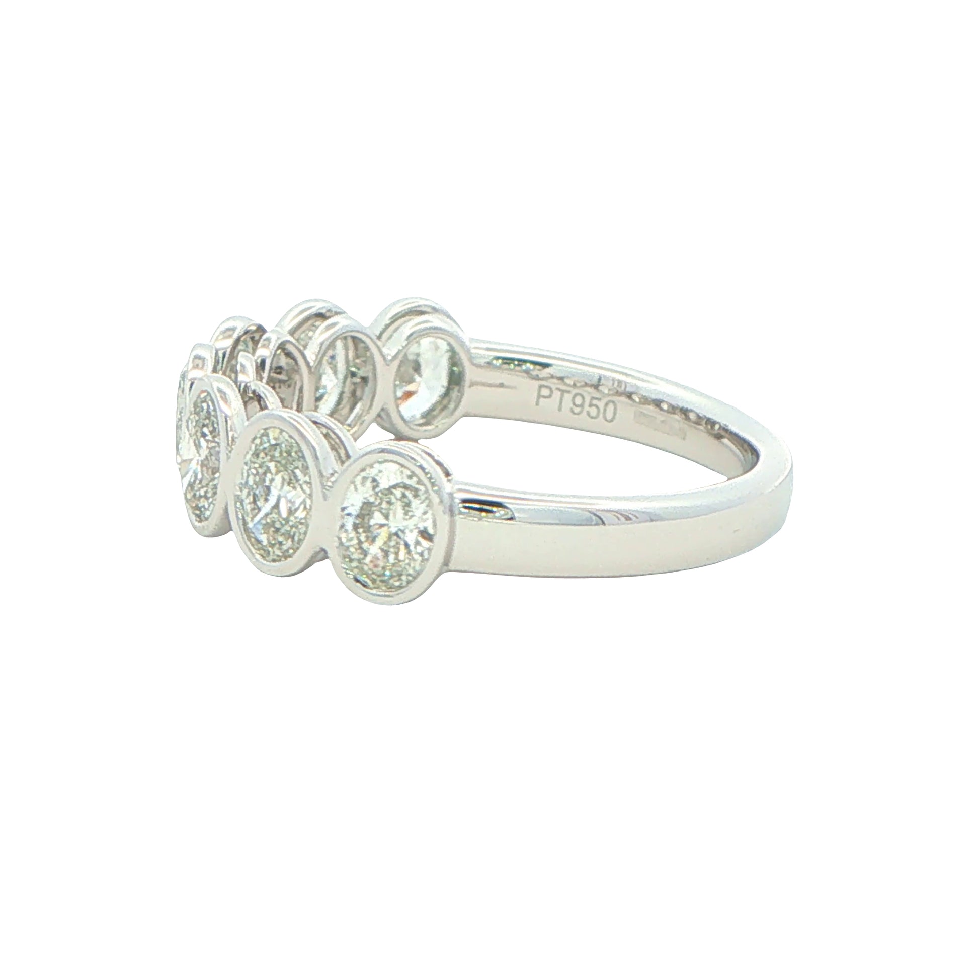 Oval Shaped Diamond 7 Stone Eternity Ring - 1.50cts Gardiner Brothers