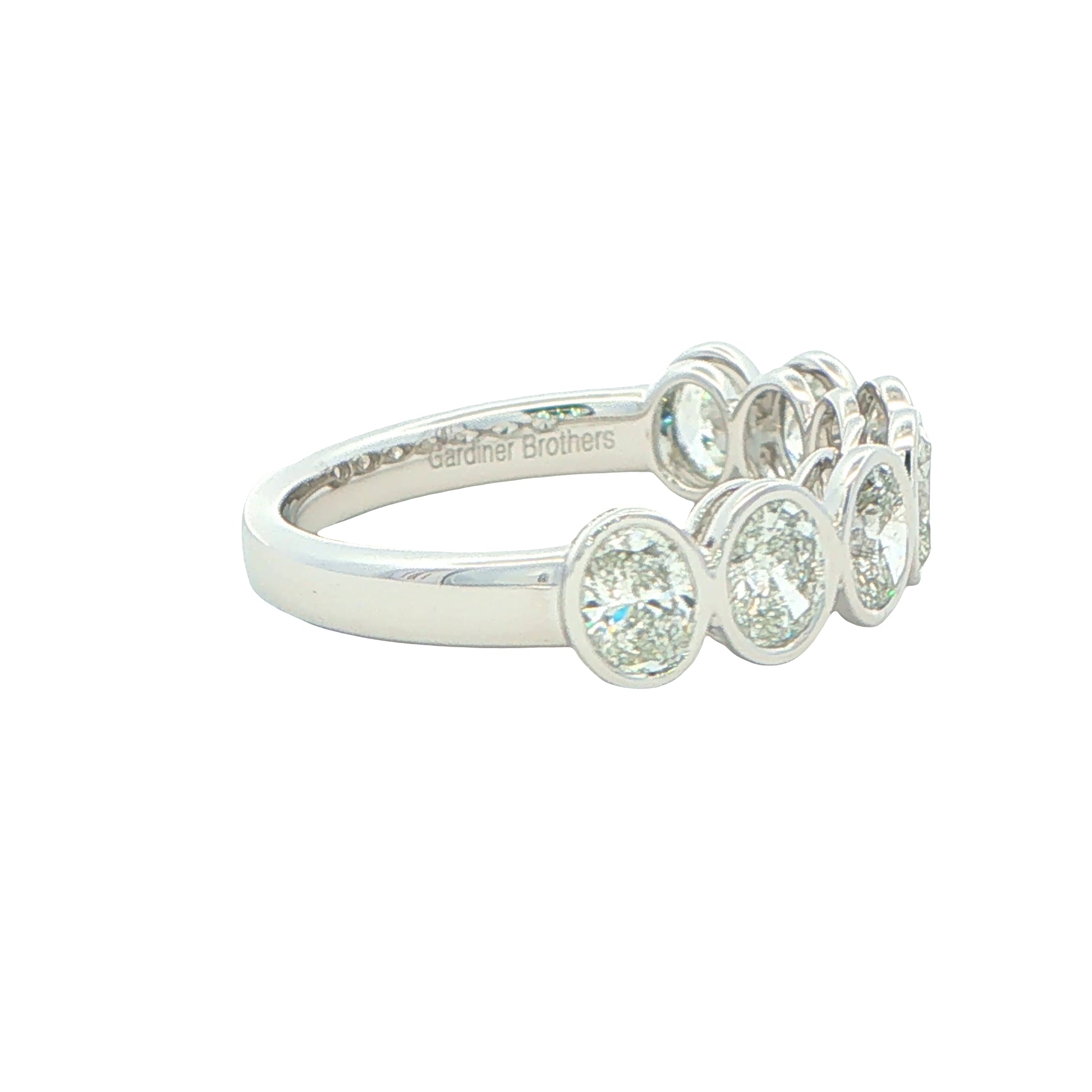 Oval Shaped Diamond 7 Stone Eternity Ring - 1.50cts Gardiner Brothers