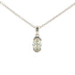 Oval Shaped Diamond Half Rub Over Set Solitaire Pendant - 0.70cts Gardiner Brothers