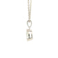 Pear Shaped Diamond Half Rub Over Set Solitaire Pendant - 0.50cts Gardiner Brothers