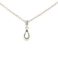 Pear Shaped Diamond Half Rub Over Set Solitaire Pendant - 0.50cts Gardiner Brothers