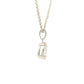 Pear Shaped Diamond Half Rub Over Set Solitaire Pendant - 0.50cts Gardiner Brothers
