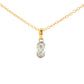 Oval Shaped Diamond Half Rub Over Set Solitaire Pendant - 0.40cts Gardiner Brothers