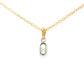Oval Shaped Diamond Half Rub Over Set Solitaire Pendant - 0.40cts Gardiner Brothers
