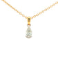 Pear Shaped Diamond Half Rub Over Set Solitaire Pendant - 0.40cts Gardiner Brothers