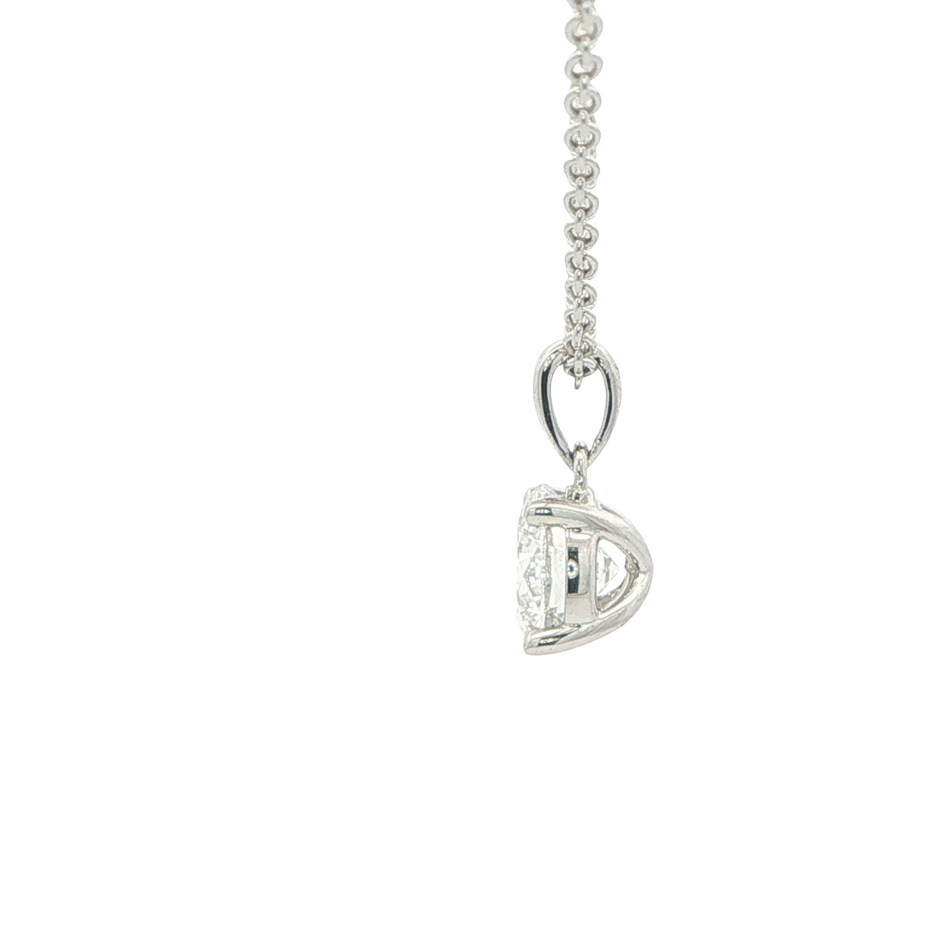 Round Brilliant Cut Diamond Solitaire Pendant - 1.21cts Gardiner Brothers