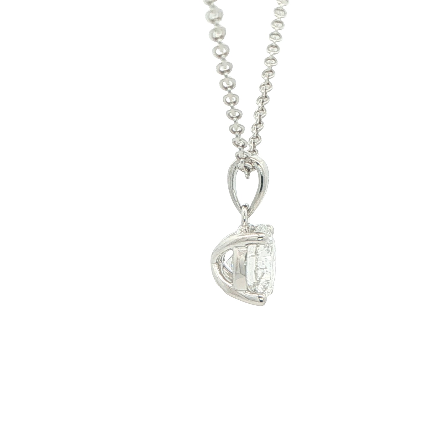 Round Brilliant Cut Diamond Solitaire Pendant - 1.21cts Gardiner Brothers