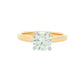Yellow Gold Aurora Cut Diamond Solitaire Ring - 1.21cts