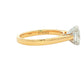 Yellow Gold Aurora Cut Diamond Solitaire Ring - 1.21cts