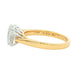Yellow Gold Aurora Oval Shaped Diamond 3 Stone Ring - 1.81cts