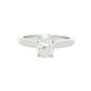 Platinum Oval Shaped Diamond Solitaire Ring - 1.20cts