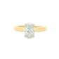 LAB GROWN OVAL SHAPED DIAMOND SOLITAIRE RING - 1.00CTS Gardiner Brothers