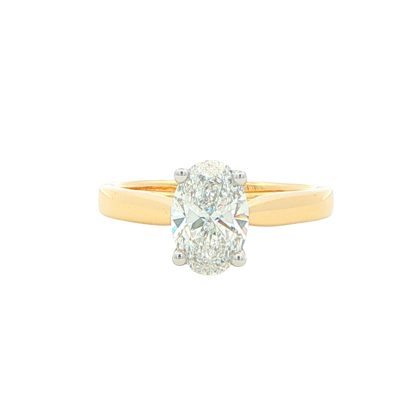 LAB GROWN OVAL SHAPED DIAMOND SOLITAIRE RING - 1.00CTS Gardiner Brothers