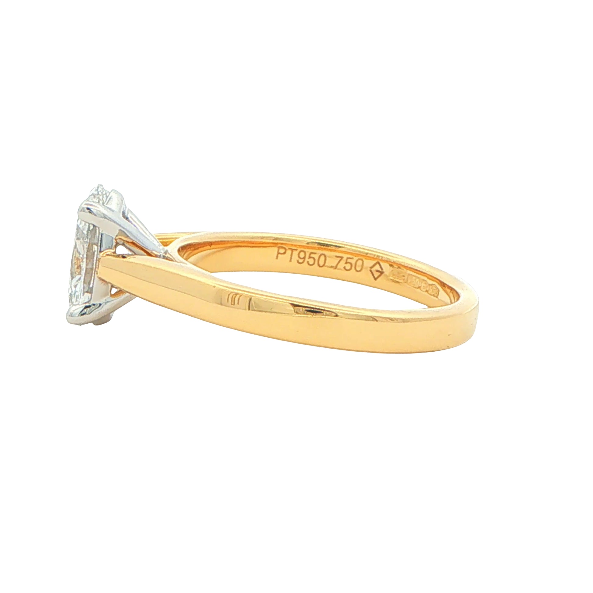 LAB GROWN OVAL SHAPED DIAMOND SOLITAIRE RING - 1.00CTS Gardiner Brothers